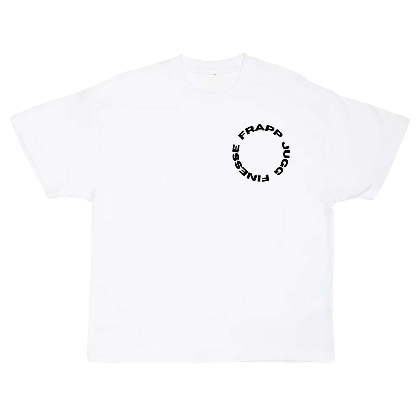 T-SHIRT FRAPP, JUGG, FINESSE BLANC